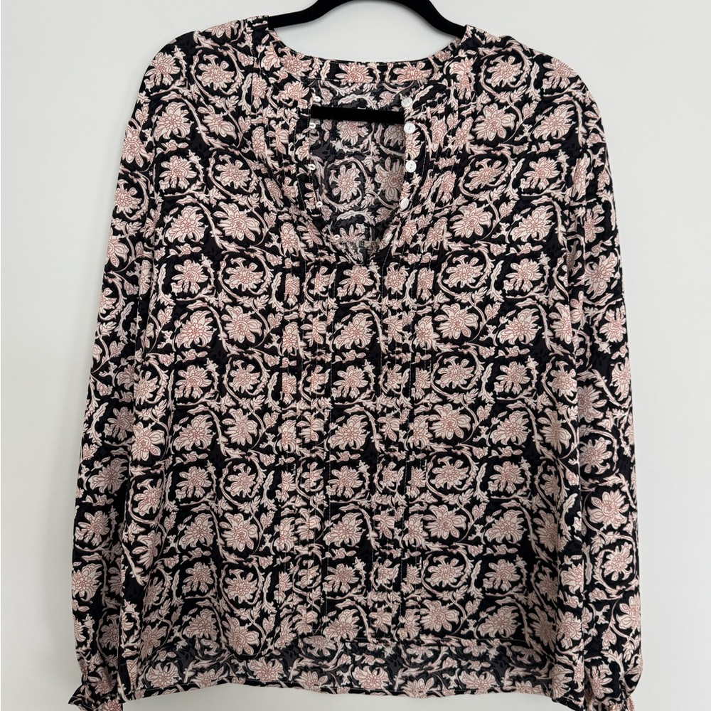 Boho Floral Long Sleeve Blouse